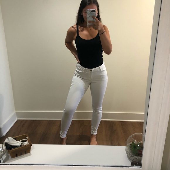 Old Navy Denim - old navy white skinny jean rockstar 6 long